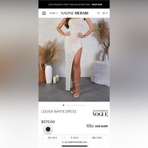 Nadine Merabi LOUISA WHITE DRESS